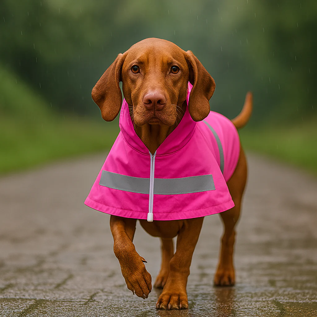 Parisian Pet 'Pink Raincoat' for Dogs & Cats, Waterproof Dog Raincoat, Designer Pet Coat, Pink - Image 8