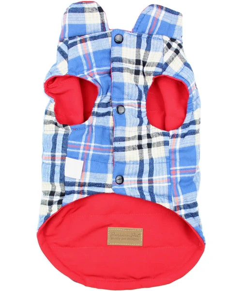 Parisian Pet 'Plaid Reversible Jacket' for Dogs & Cats, Stylish Pet Outerwear, Warm Winter Dog Jacket,-Valentine's Day - Image 4