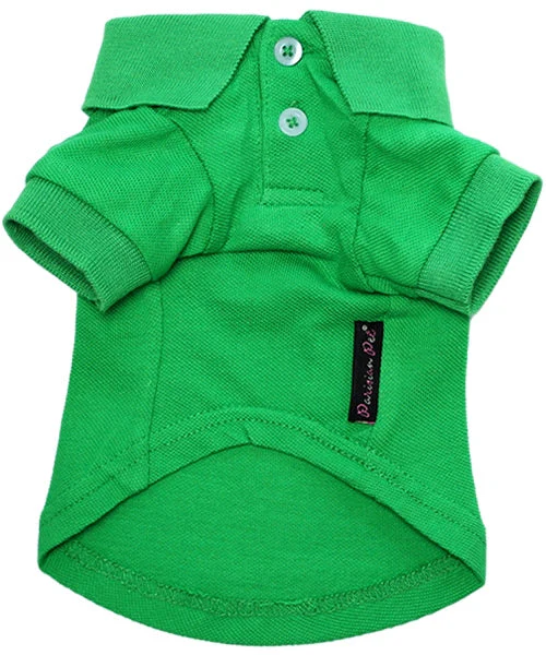 Parisian Pet 'Polo' Dog & Cat Shirt – Comfortable Embroidered Cotton, Trendy Summer Apparel-Saint Patrick's Day