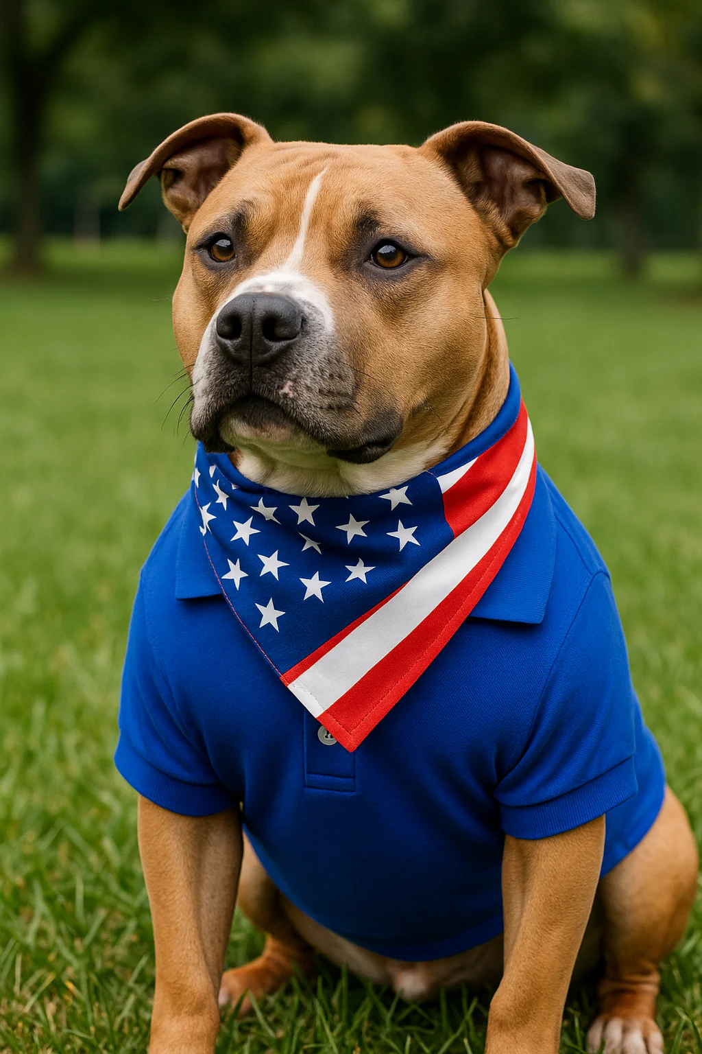 Parisian Pet 'Polo' Dog & Cat T-Shirt – Trendy Cotton Polo, Comfortable & Lightweight – Blue - Image 5