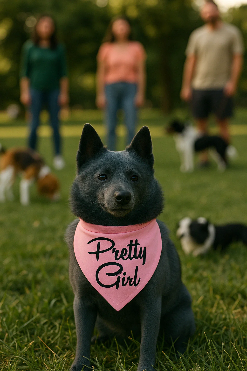 Parisian Pet 'Pretty Girl' Bandana - Fashionable, Comfortable Pink Pet Bandana for Dogs & Cats, Trendy Pet Fashion Accessory - Image 3