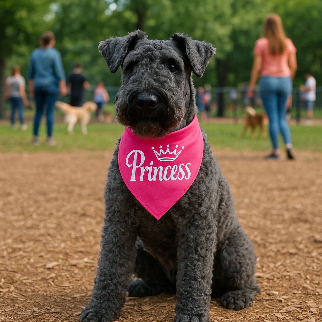 Parisian Pet 'Princess' Bandana for Dogs & Cats - Stylish, Trendy, Comfortable Pink Dog Bandana for Special Occasions - Image 4
