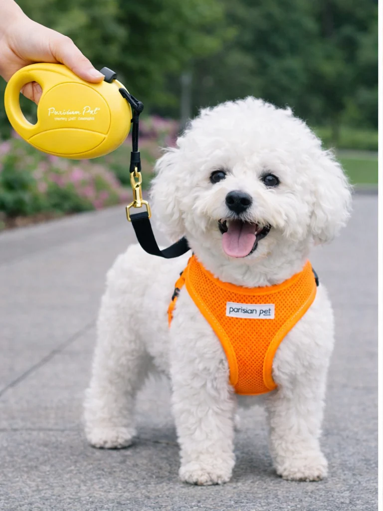 Parisian Pet 'Retractable Leash M' for Dogs & Cats – 16-Foot Durable Leash for Dogs Up to 44 lbs, Yellow - Image 2