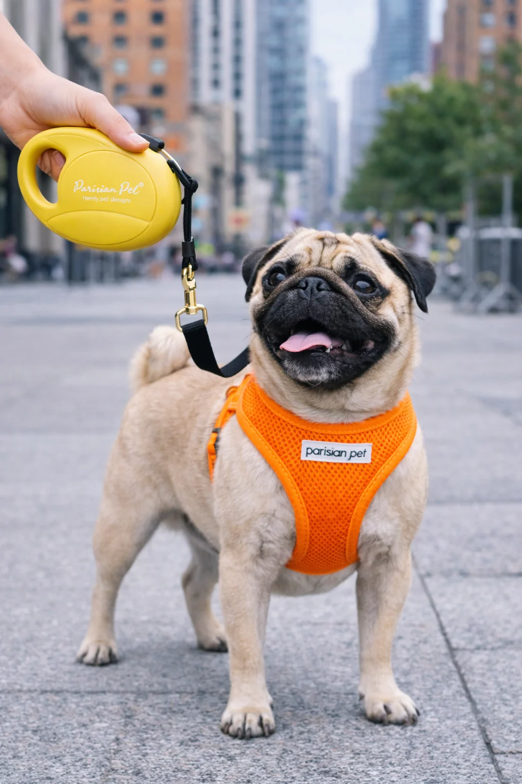 Parisian Pet 'Retractable Leash M' for Dogs & Cats – 16-Foot Durable Leash for Dogs Up to 44 lbs, Yellow - Image 5