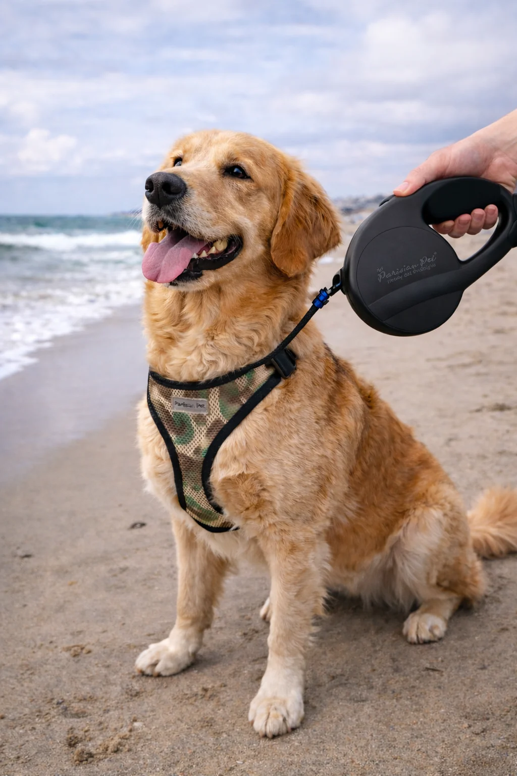Parisian Pet 'Retractable Leash M' for Dogs & Cats – Stylish 16-Foot Retractable Dog Leash with Ergonomic Handle, Black - Image 4
