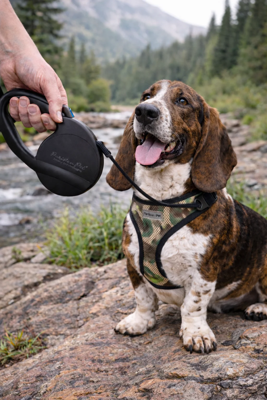 Parisian Pet 'Retractable Leash M' for Dogs & Cats – Stylish 16-Foot Retractable Dog Leash with Ergonomic Handle, Black - Image 5
