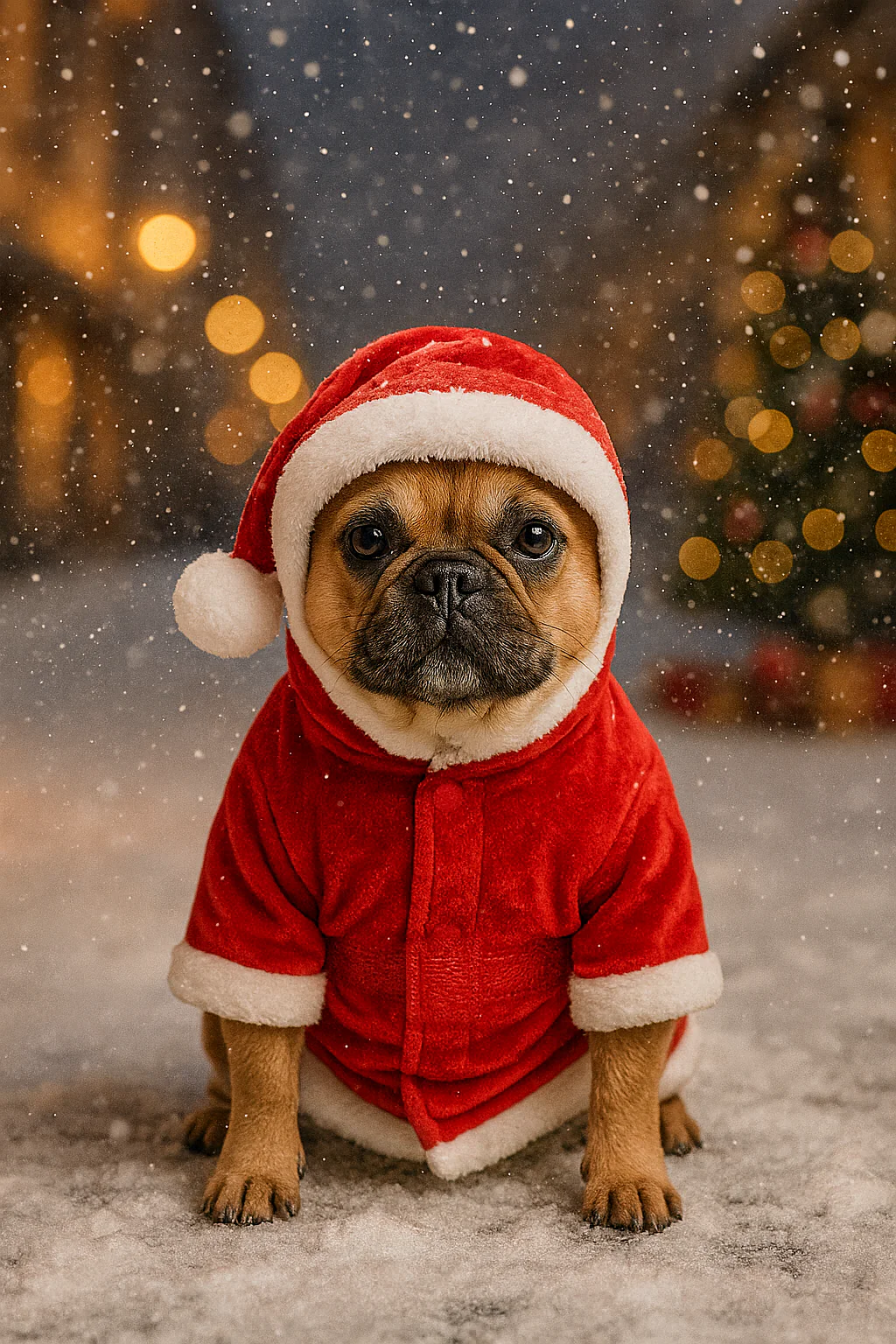 Parisian Pet 'Santa Claus Hoodie' for Dogs and Cats, Dog Christmas Holiday Apparel, Red - Image 10