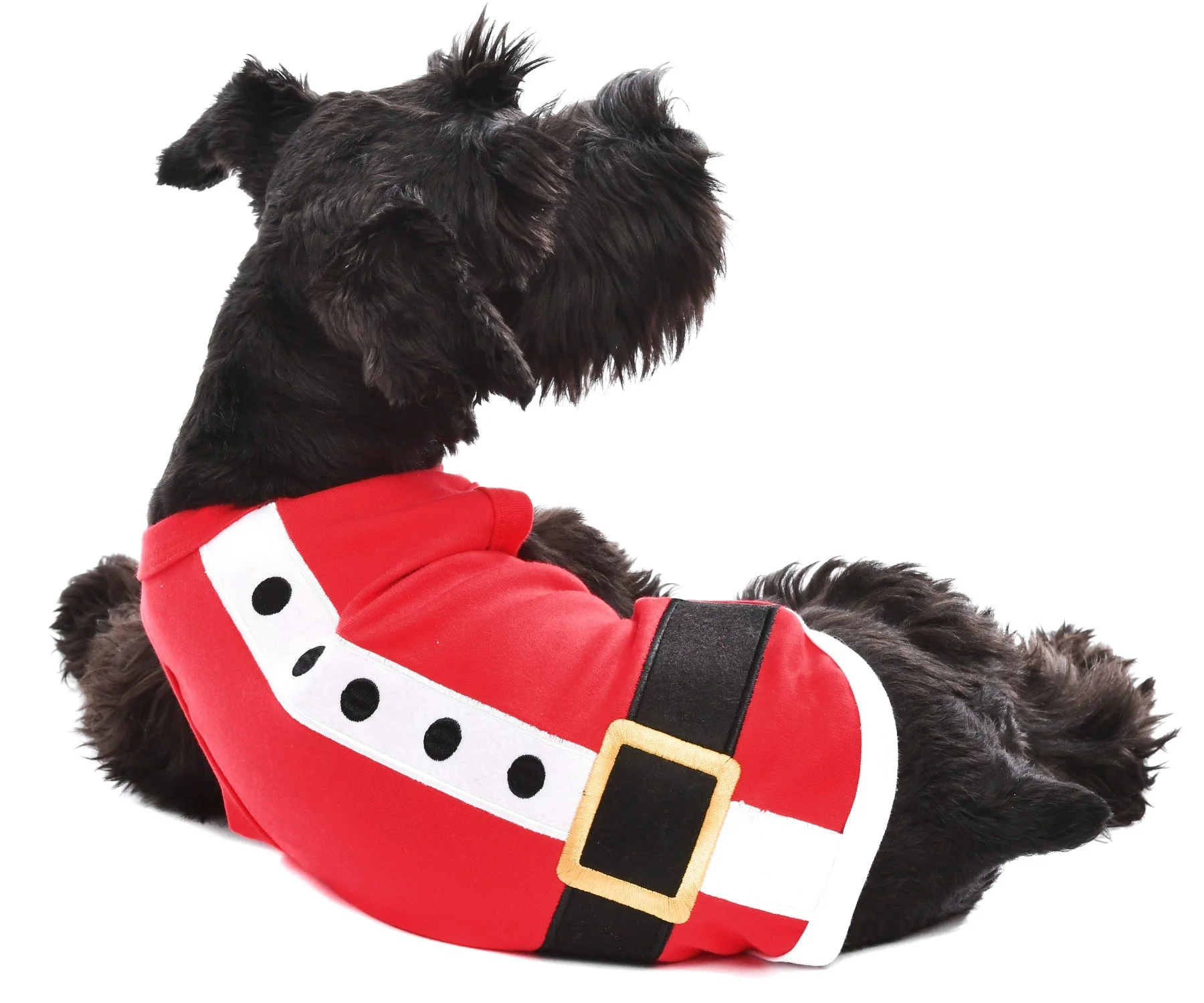 Parisian Pet 'Santa'Dog Shirt - Christmas Pet Apparel for Holiday Cheer, Red - Image 3