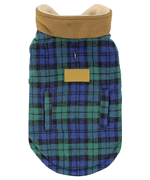 Parisian Pet 'Scottish Jacket' for Dogs & Cats, Designer Pet Jacket, Holiday & Christmas Wear-Saint Patrick's Day