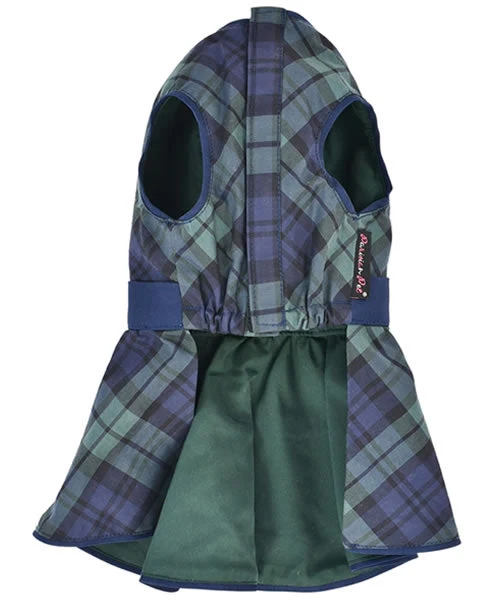 Parisian Pet 'Scottish Taffeta Dress' Dog & Cat Shirt – Festive Holiday Plaid Dog Dress, Comfortable & Stylish – Green, Blue - Image 2
