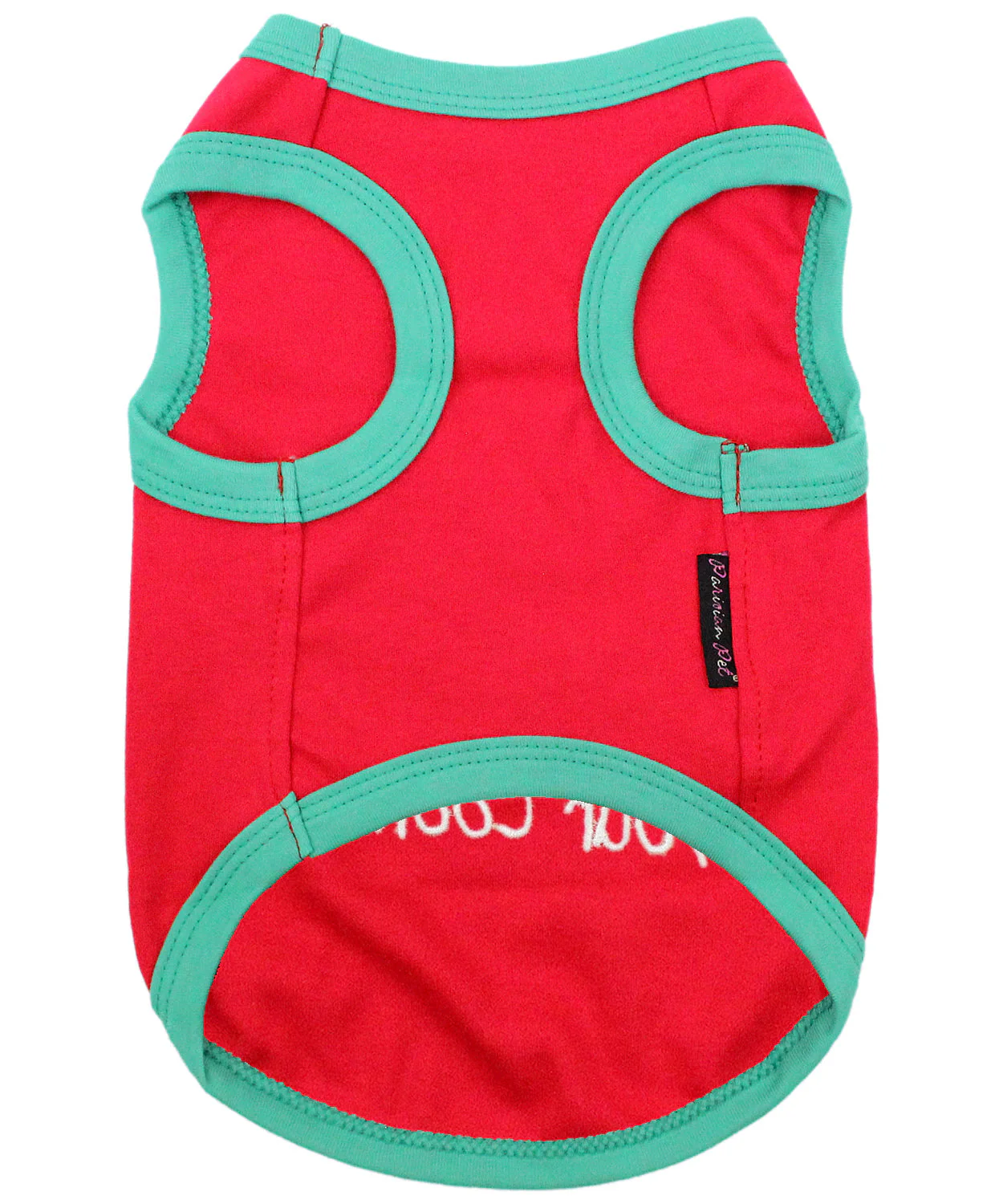 Parisian Pet 'Sorry Santa, I Ate Your Cookies' Christmas Shirt for Pets - Festive Dog & Cat Outfit, Red - Image 2