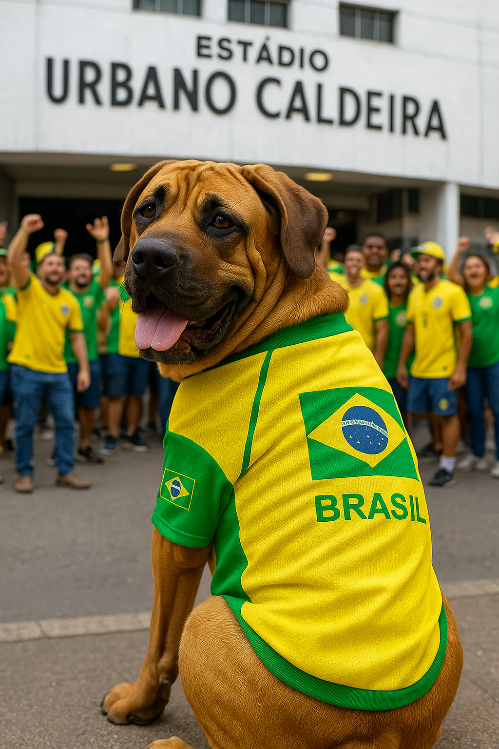 Parisian Pet 'Team Brazil' Dog & Cat Shirt – Embroidered Soccer Jersey, Comfortable & Stylish – Yellow Green - Image 6