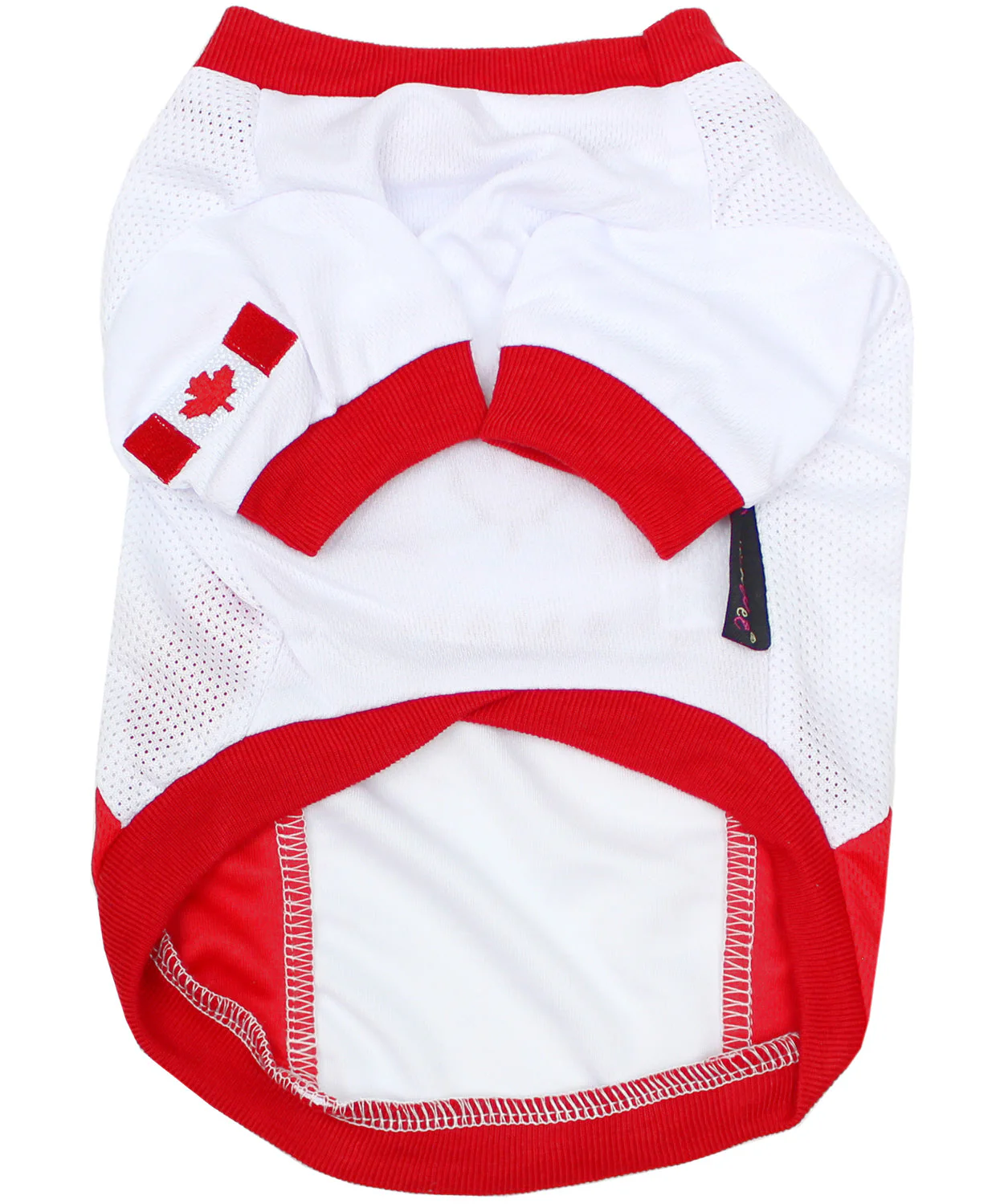 Parisian Pet 'Team Canada' Jersey for Dogs & Cats – Canada Flag-Inspired Pet Outfit, Soccer Fan Apparel for Dogs & Cats, Red and White Design - Image 2