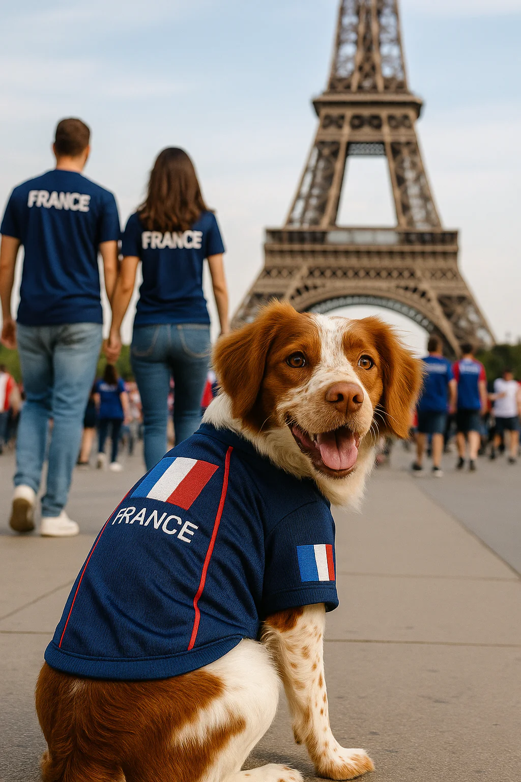 Parisian Pet 'Team France' Jersey - France National Team Pet Apparel, Dog Sports Jersey for Soccer Fans, World Cup Dog Shirt for Dogs & Cats, Blue - Image 5