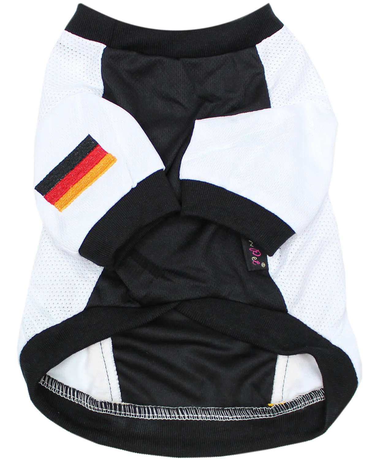 Parisian Pet 'Team Germany' - Jersey, Dog Sports Jersey for Soccer Fans, Germany Flag Dog Shirt for Dogs & Cats, Black - Image 2