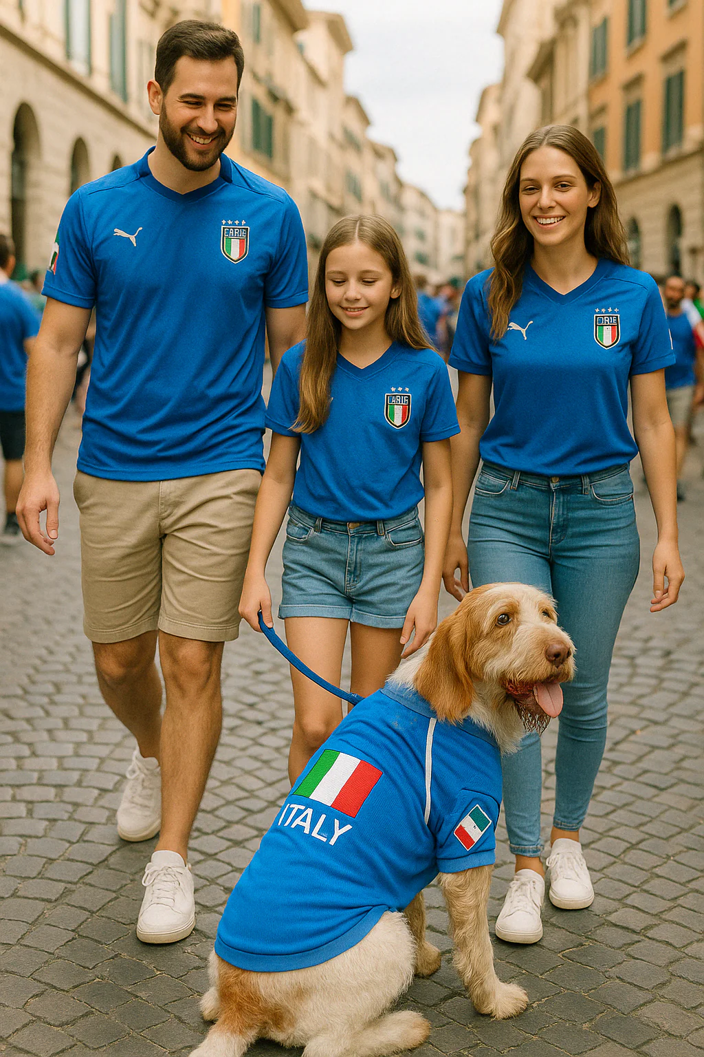 Parisian Pet 'Team Italy' Jersey for Dogs & Cats – Soccer Fan Apparel for Pets, Italy National Team Colors, Blue and White - Image 5