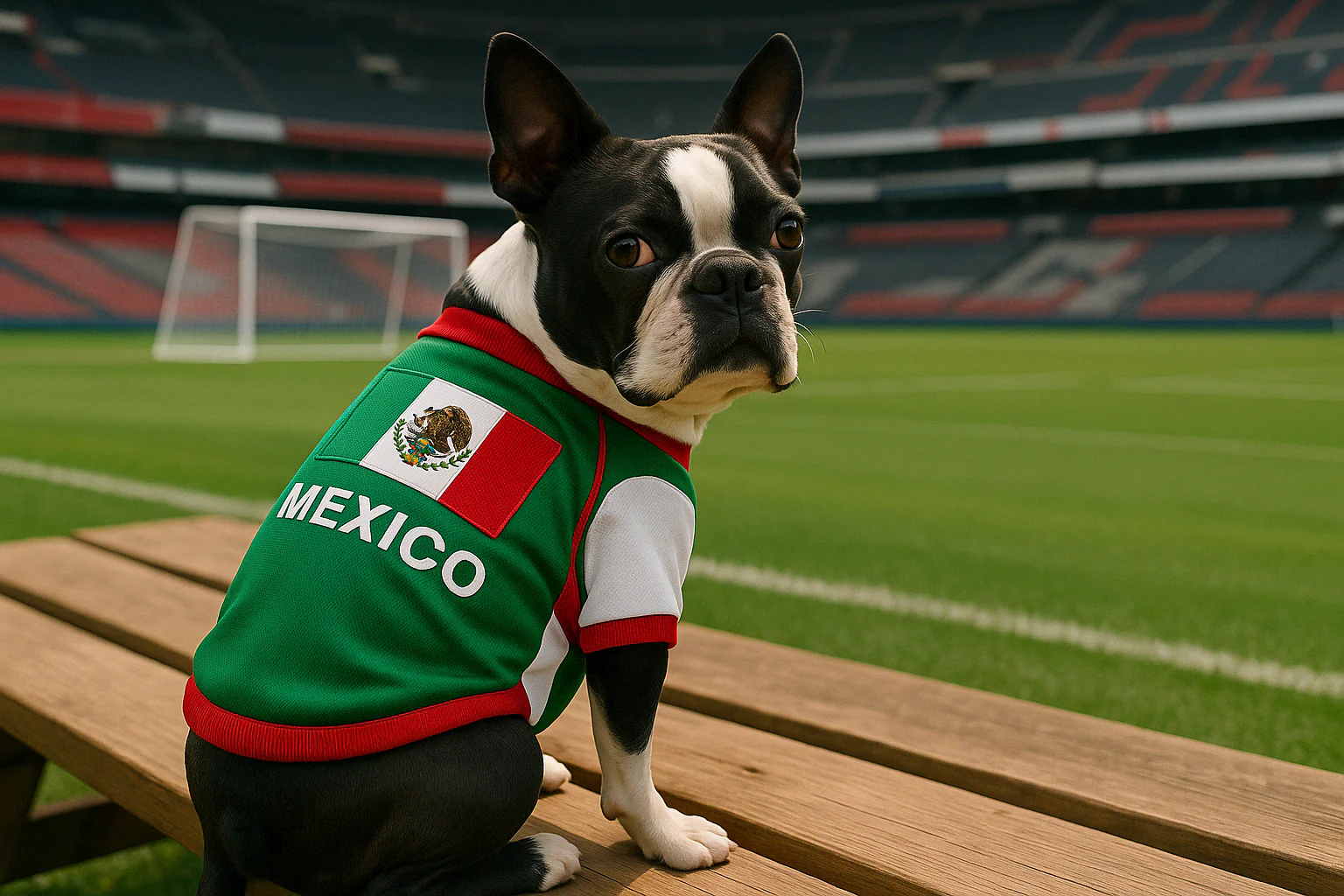 Parisian Pet 'Team Mexico' Dog & Cat T-Shirt – Patriotic Dog Shirt, Perfect for Soccer Fans – Red, White, Green - Image 10