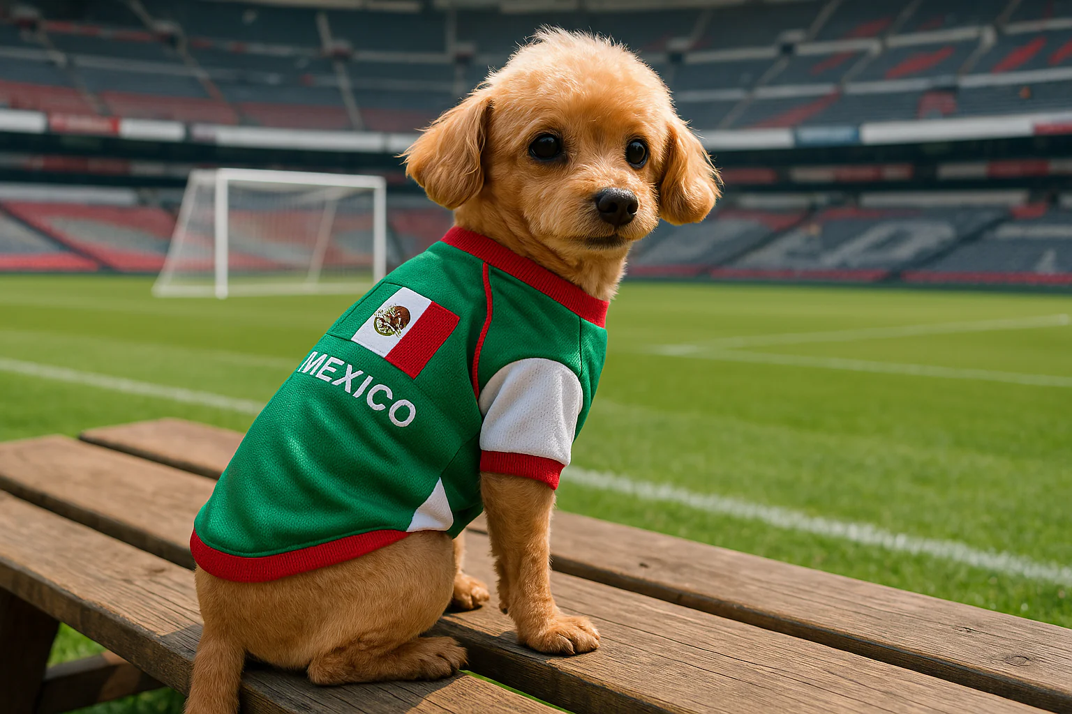 Parisian Pet 'Team Mexico' Dog & Cat T-Shirt – Patriotic Dog Shirt, Perfect for Soccer Fans – Red, White, Green - Image 8