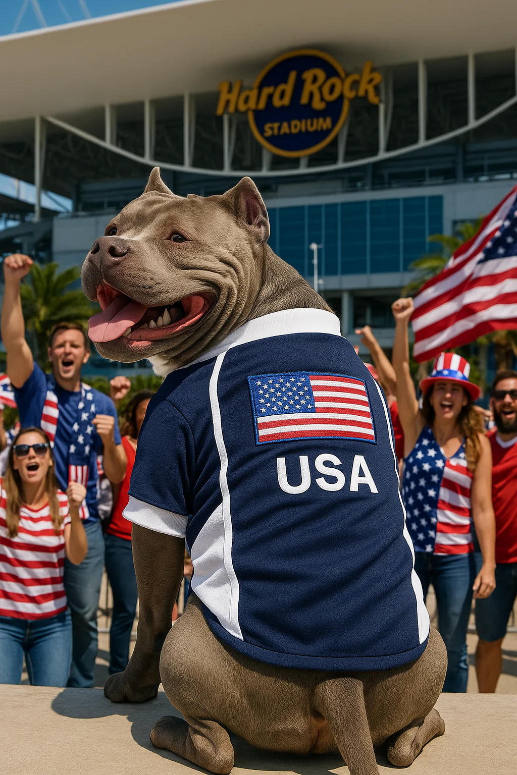 Parisian Pet 'Team USA' Dog & Cat Shirt – Embroidered USA Jersey, Perfect for Sports and Vacations – Red, White, and Blue - Image 5