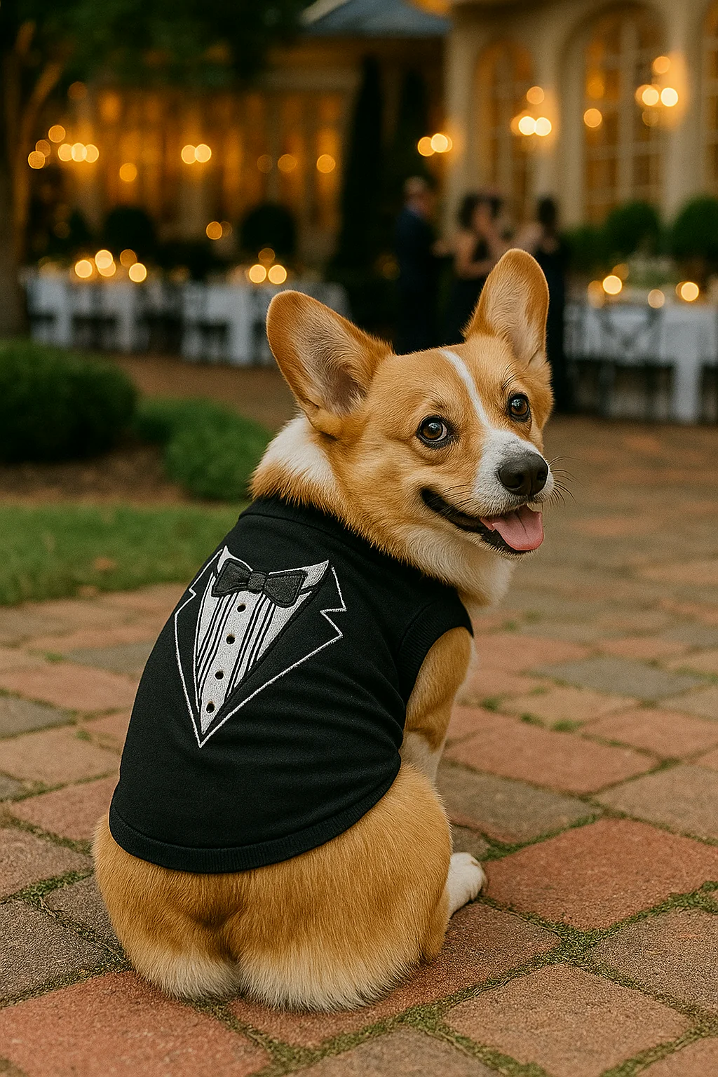 Parisian Pet 'Tuxedo' Stylish Dog Outfit – Premium Cotton Formal Wear for Special Occasions, Black - Image 5