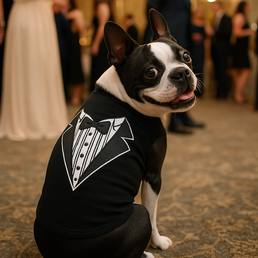 Parisian Pet 'Tuxedo' Stylish Dog Outfit – Premium Cotton Formal Wear for Special Occasions, Black - Image 6