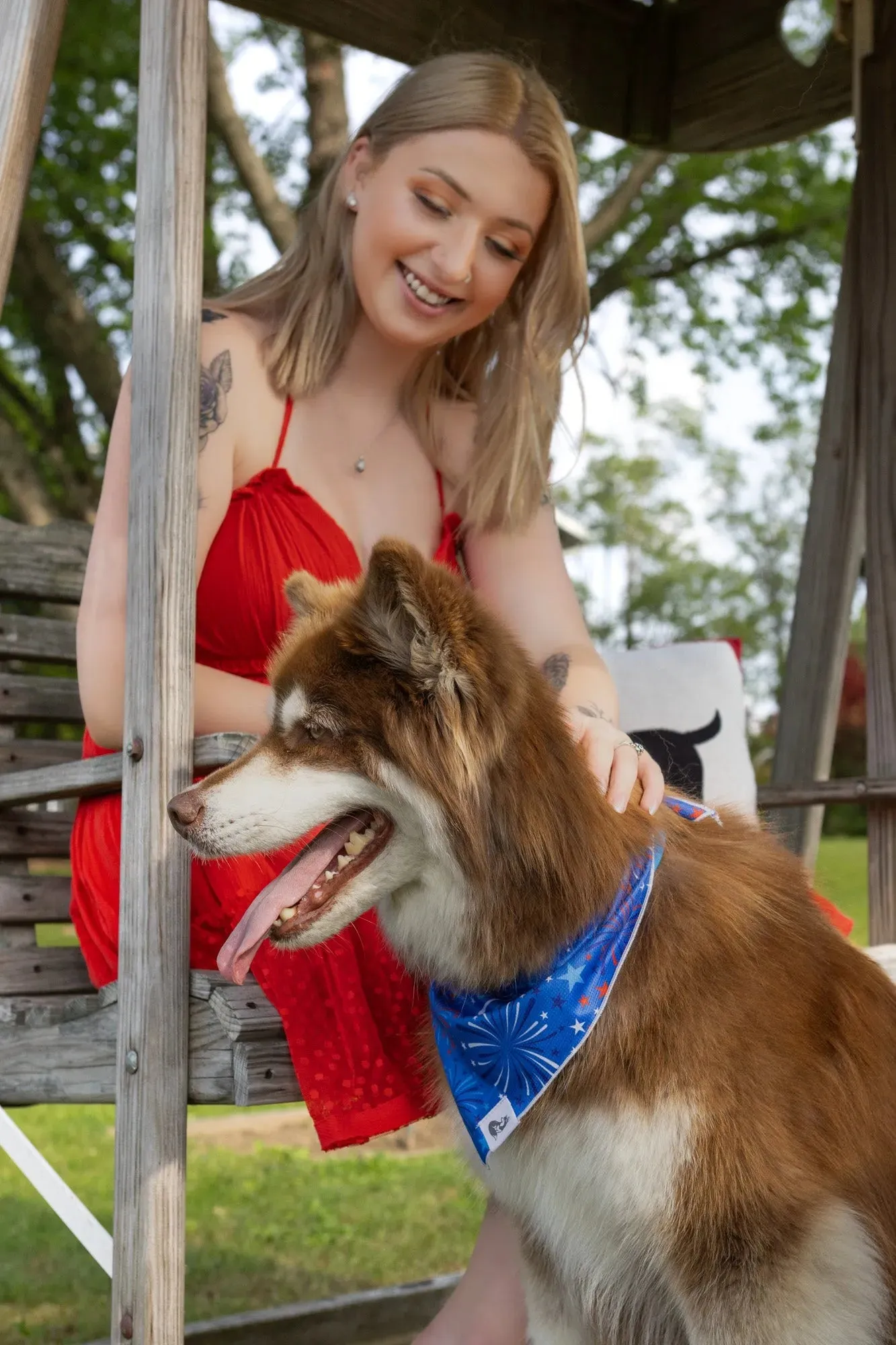 Patriotic Dog Bandana - Image 3