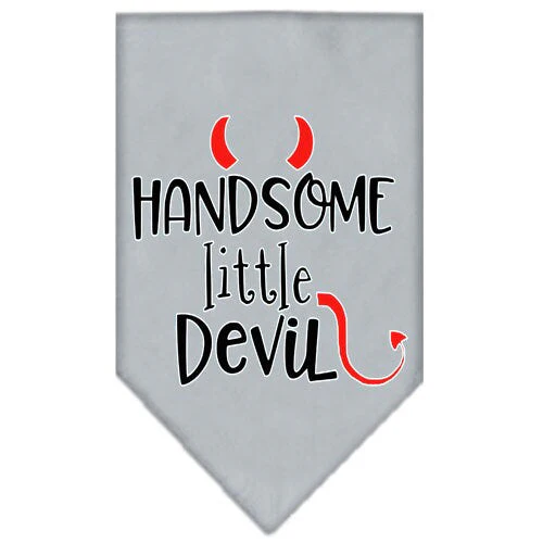 Pet and Dog Bandana Screen Printed, "Handsome Little Devil" - Image 3