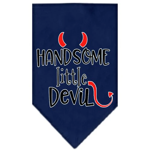 Pet and Dog Bandana Screen Printed, "Handsome Little Devil" - Image 4