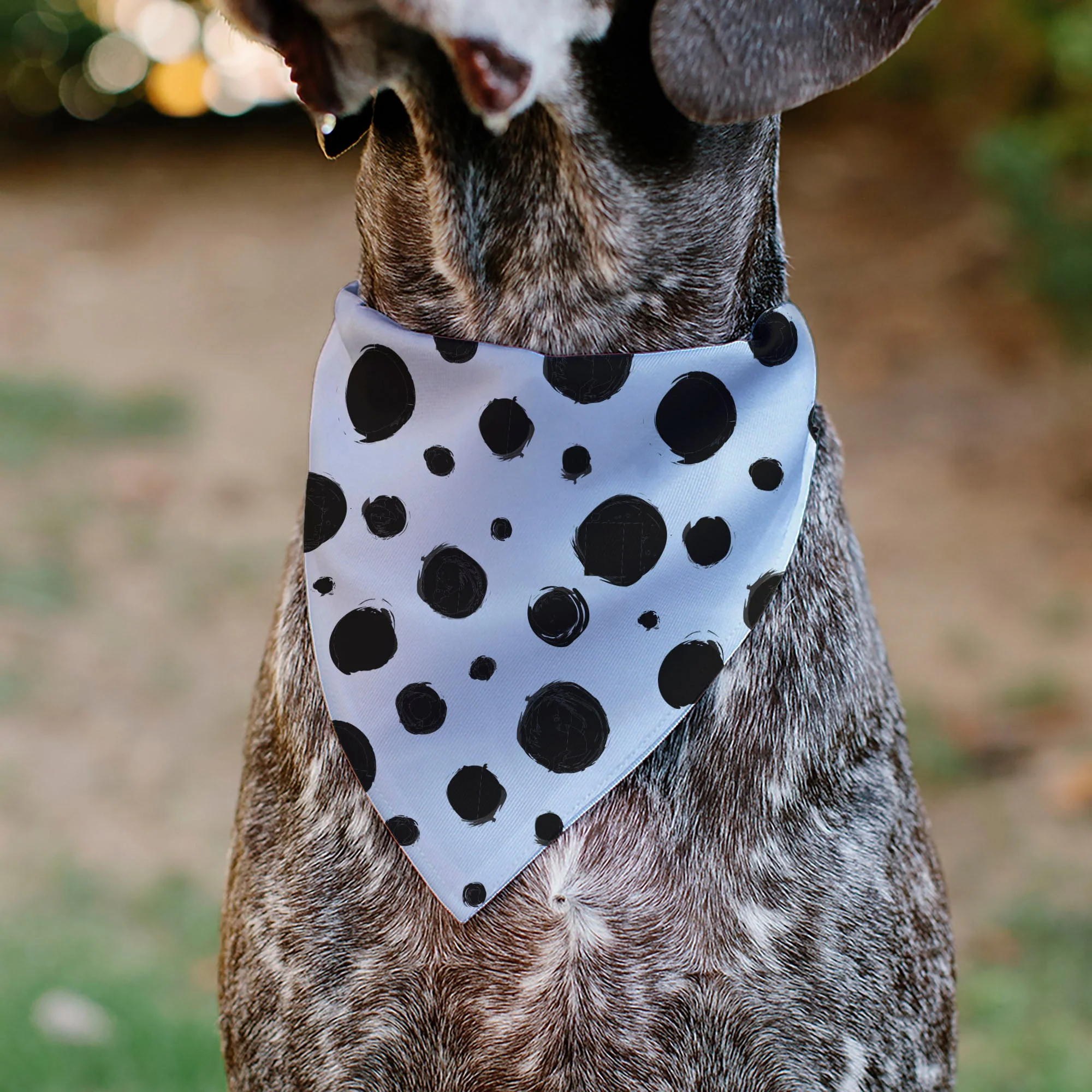 Pet Bandana - 101 Dalmatians Cruella's Spots White/Black - Image 4
