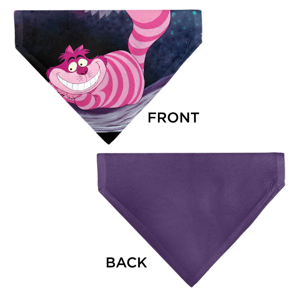 Pet Bandana - Alice in Wonderland Cheshire Cat Smiling Pose - Image 3