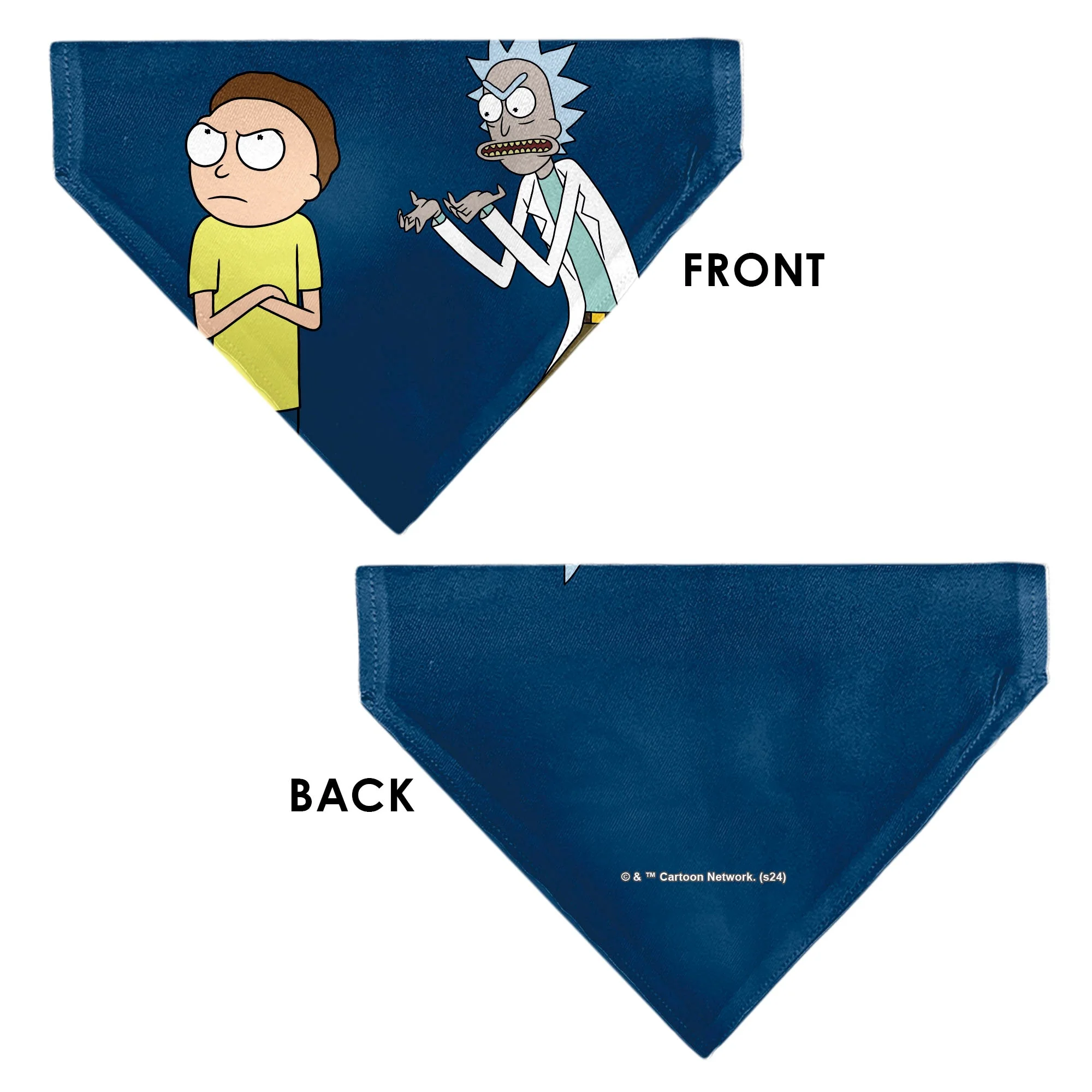 Pet Bandana - Rick and Morty Arms Crossed Pose Blue - Image 3