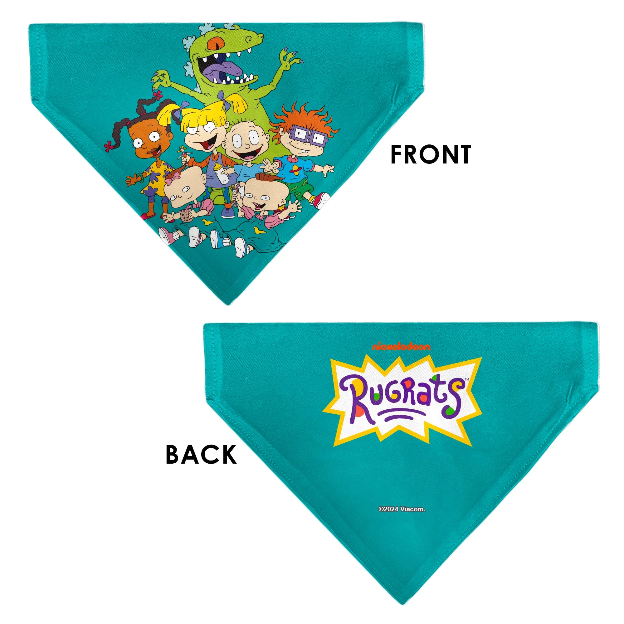 Pet Bandana - Rugrats Kids Group Pose and Title Logo Blue - Image 3