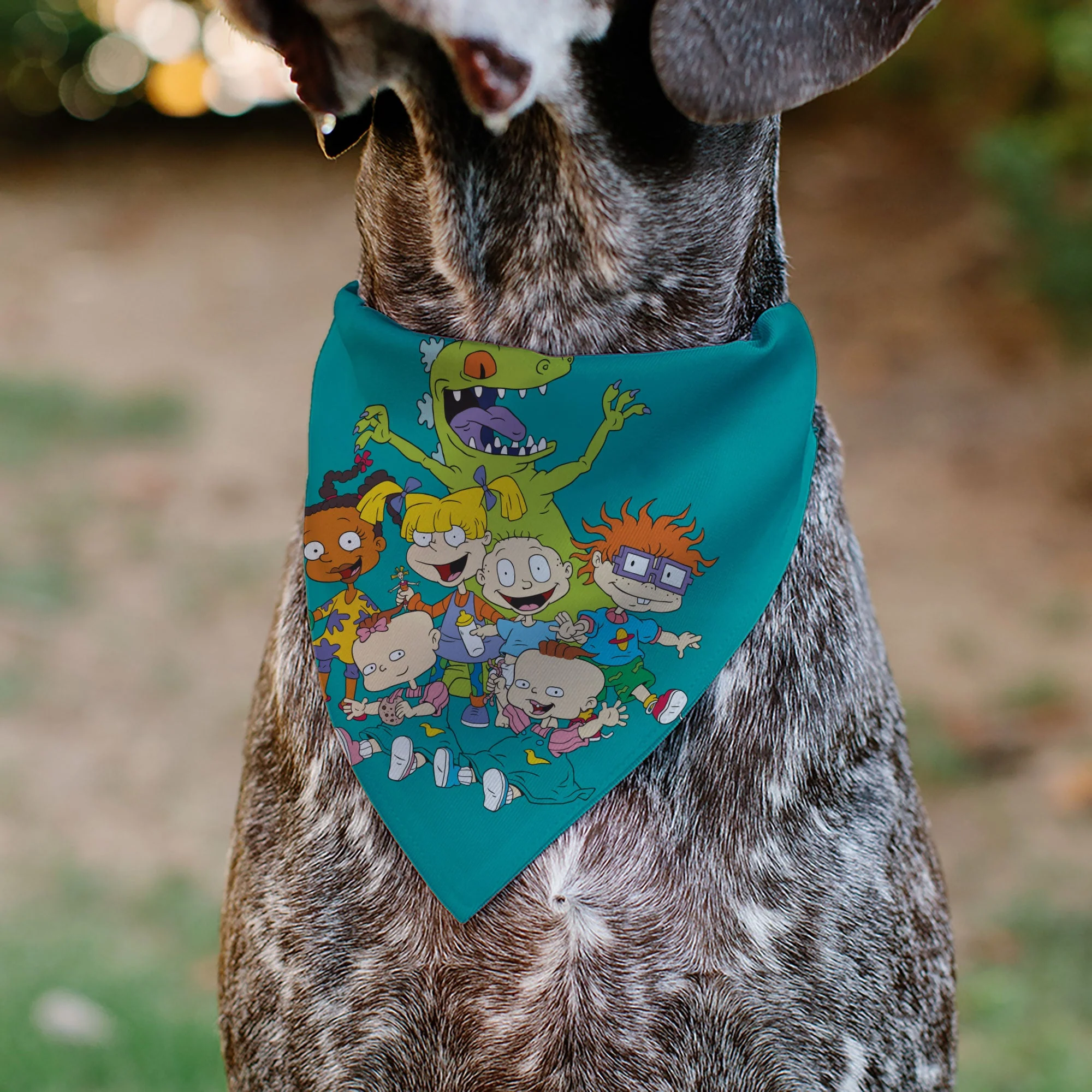 Pet Bandana - Rugrats Kids Group Pose and Title Logo Blue - Image 4
