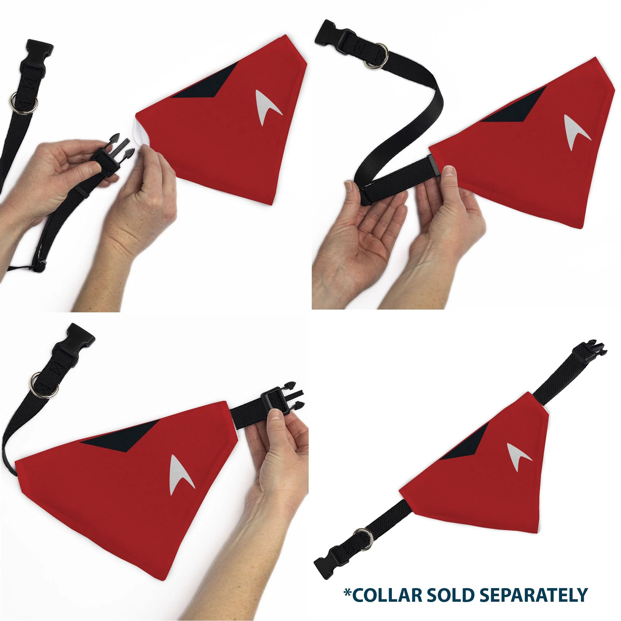 Pet Bandana - Star Trek Original Series Red Uniform Print - Image 6