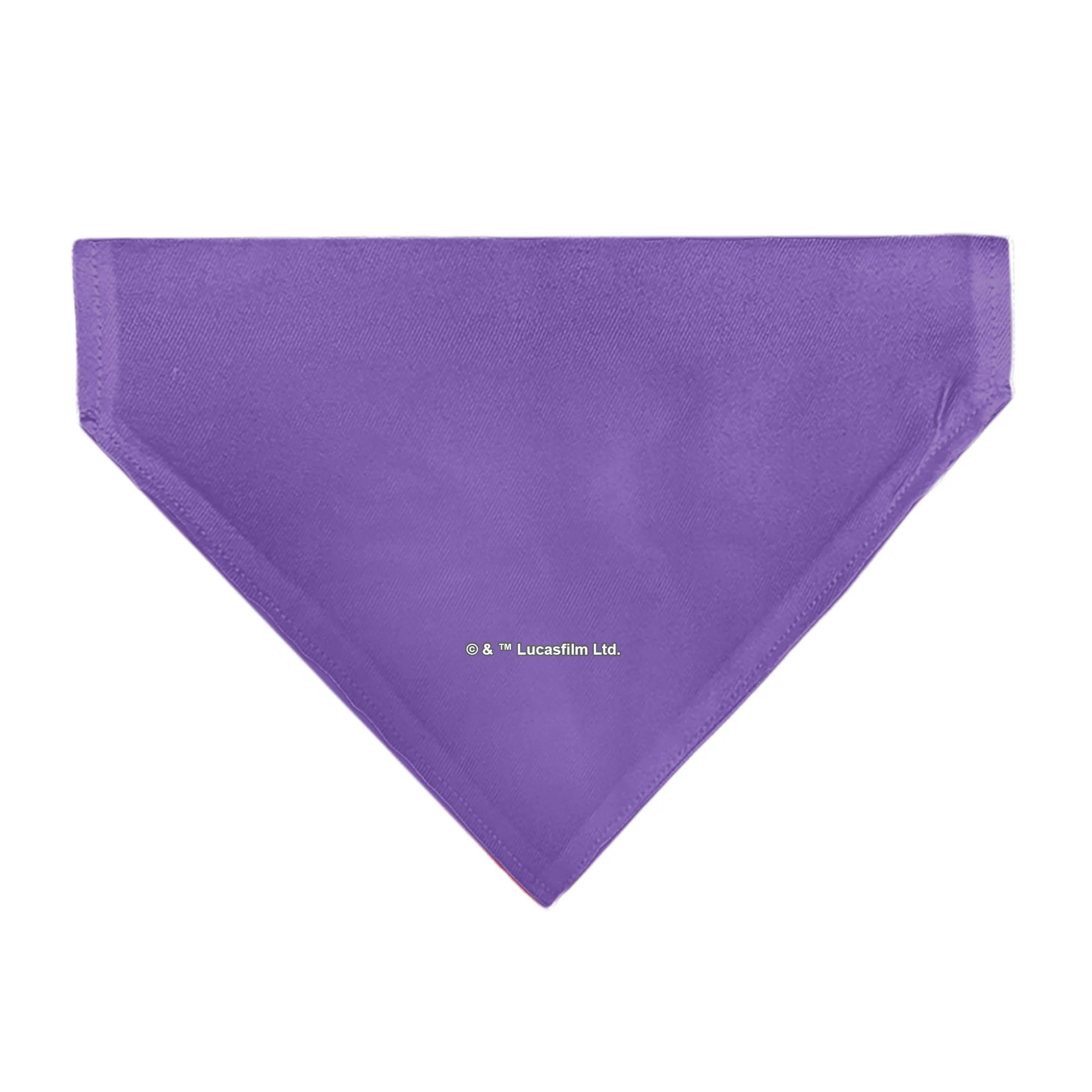 Pet Bandana - Star Wars EWOK Text and Wicket Pop Art Pose Orange/Purples/Black - Image 2