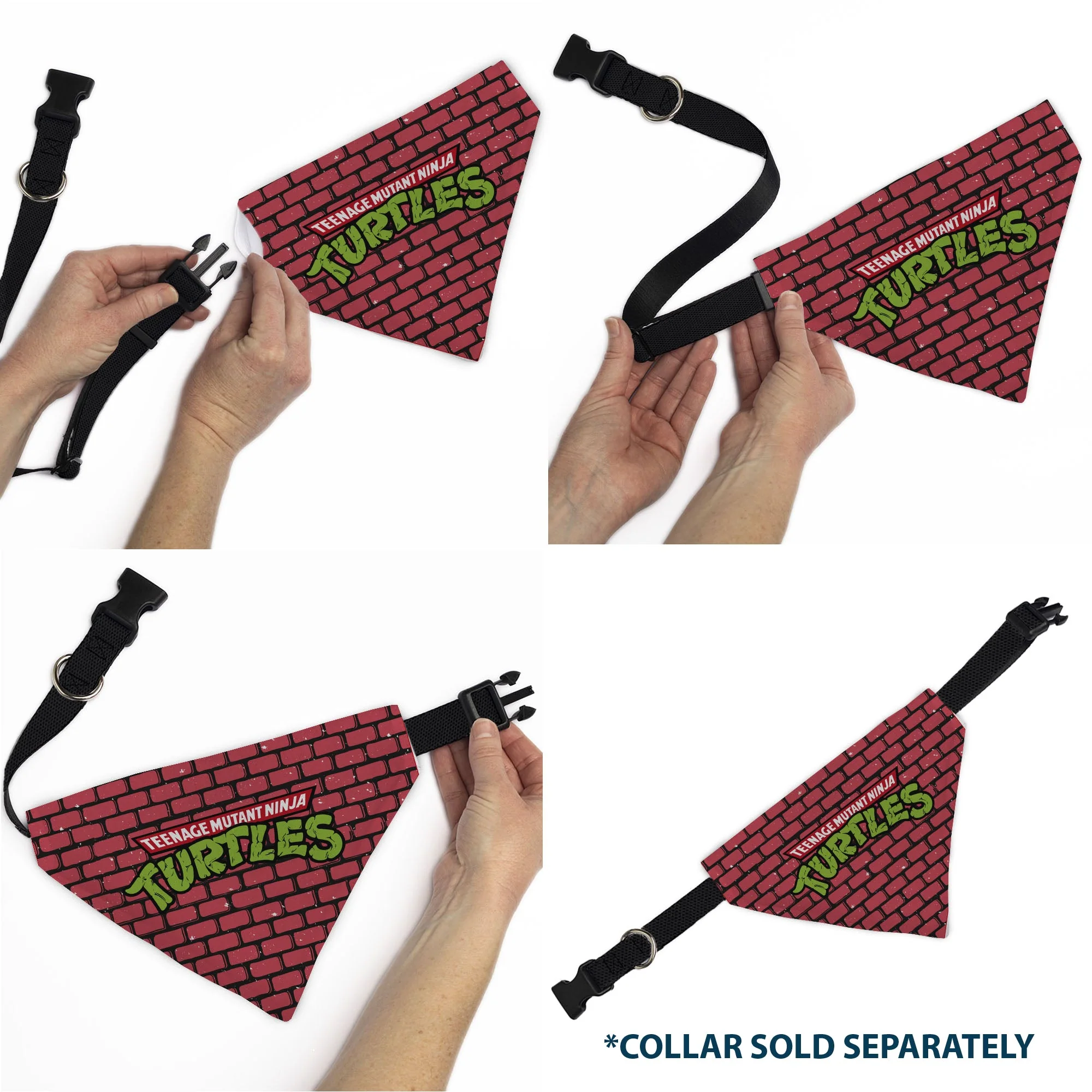 Pet Bandana - TEENAGE MUTANT NINJA TURTLES Brick Title Logo - Image 6