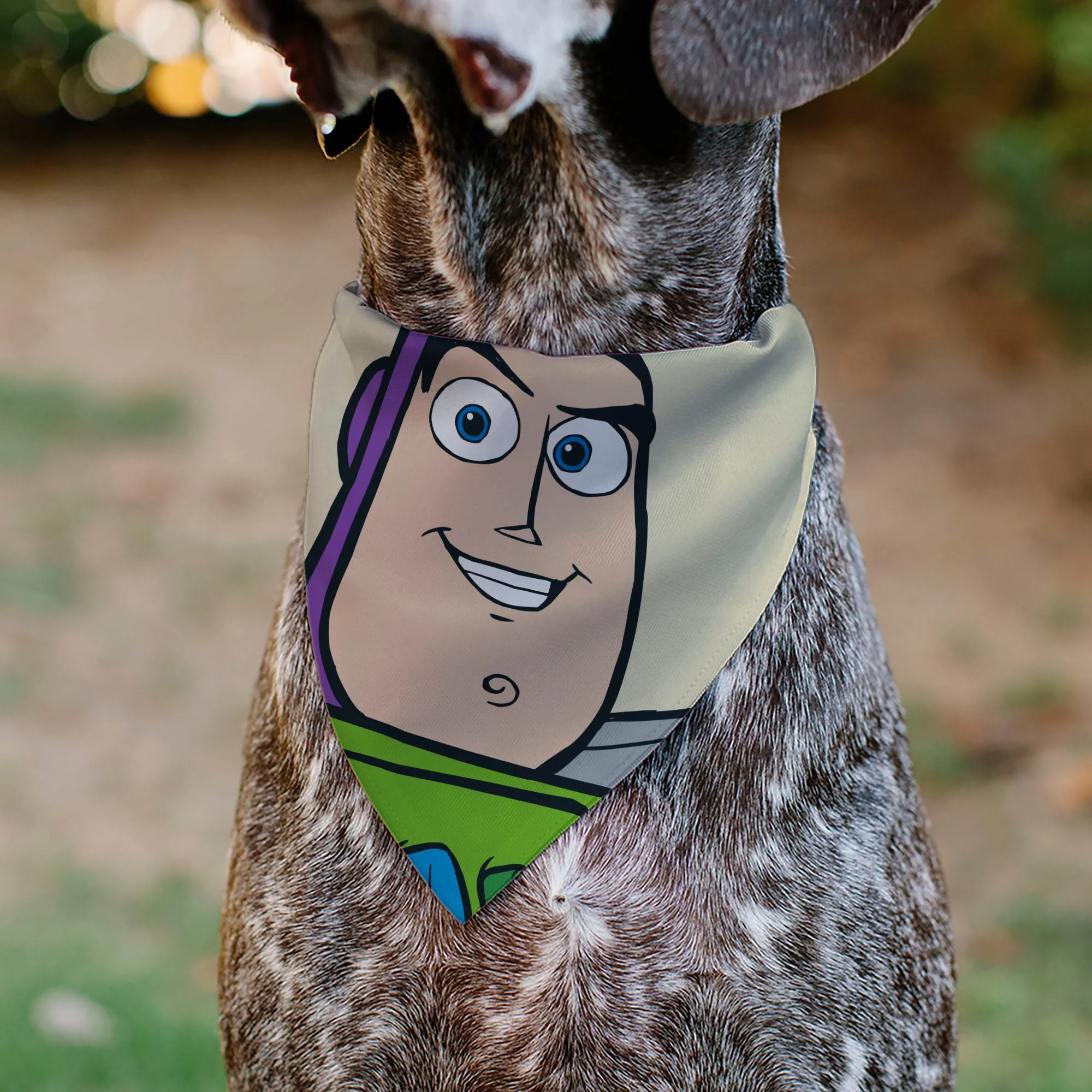 Pet Bandana - Toy Story Buzz Lightyear Face Close-Up Beige - Image 4