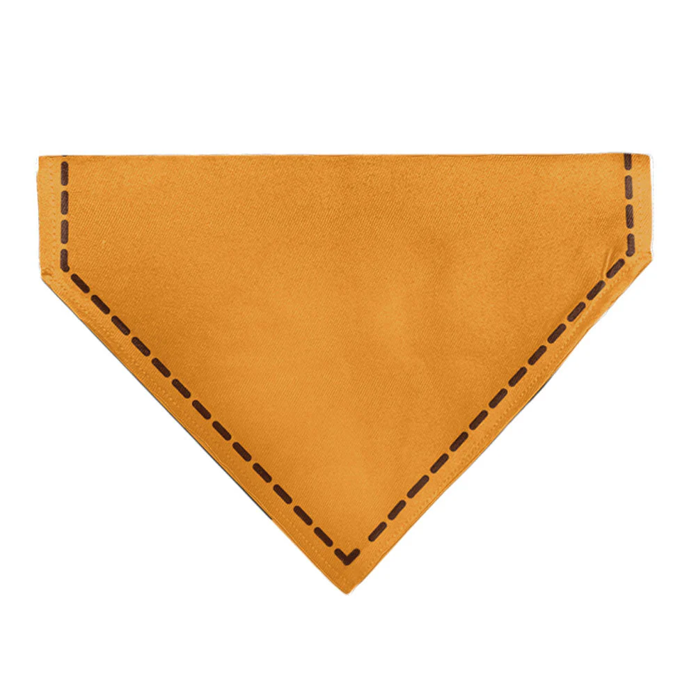 Pet Bandana - Up Dug SQUIRREL Pose and Wilderness Explorer Badge Orange - Image 2
