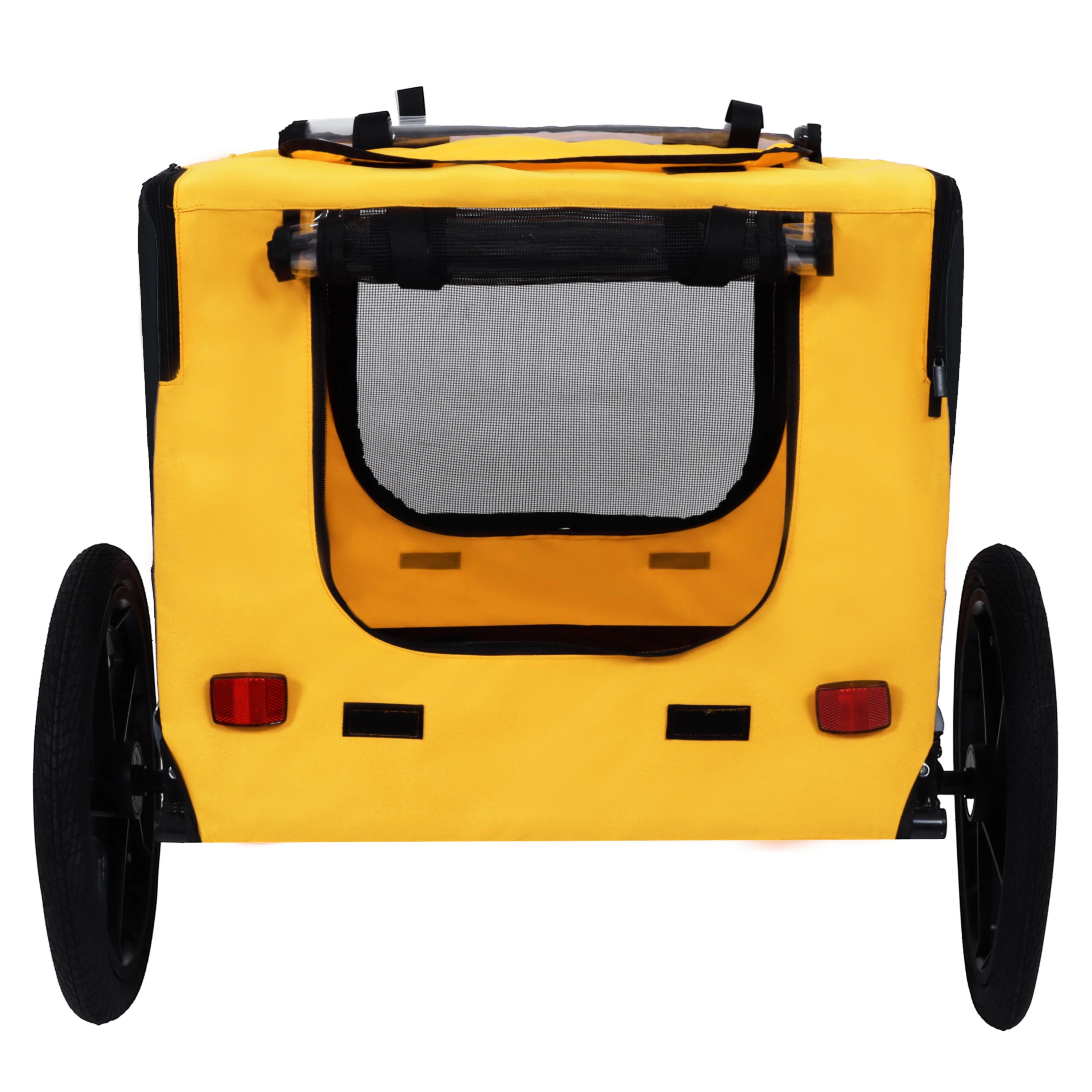 Pet Bike Trailer Dog Cart for Bicycle, Suitable for Small and Medium Pets, Easy Folding Cart Frame, Quick Release Wheel, Non-Slip Floor, Internal Leash - Image 11