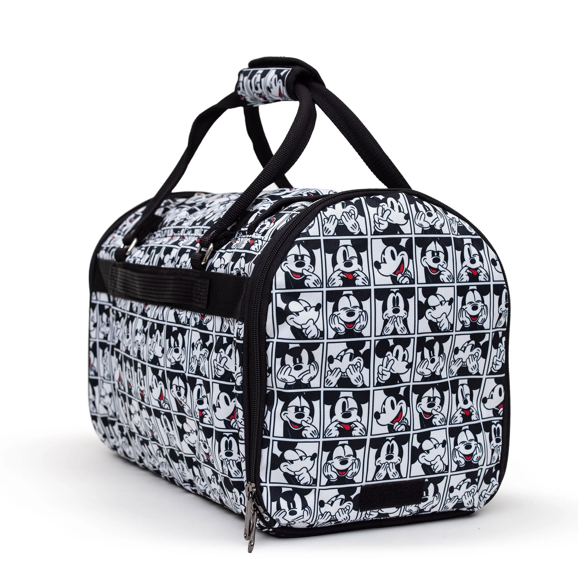 Pet Carrier - Mickey Mouse Expression Blocks White/Black/Red - Image 3