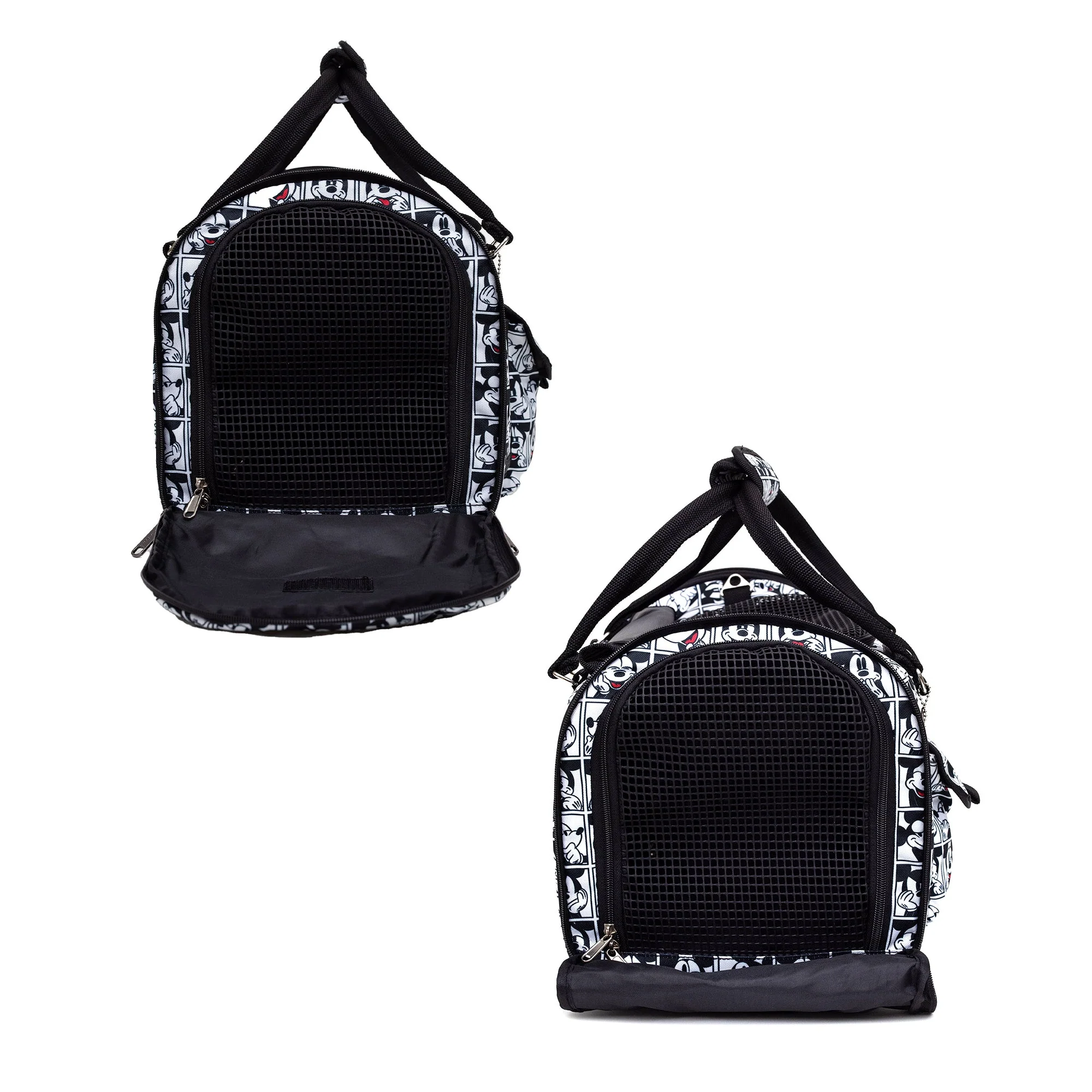 Pet Carrier - Mickey Mouse Expression Blocks White/Black/Red - Image 6
