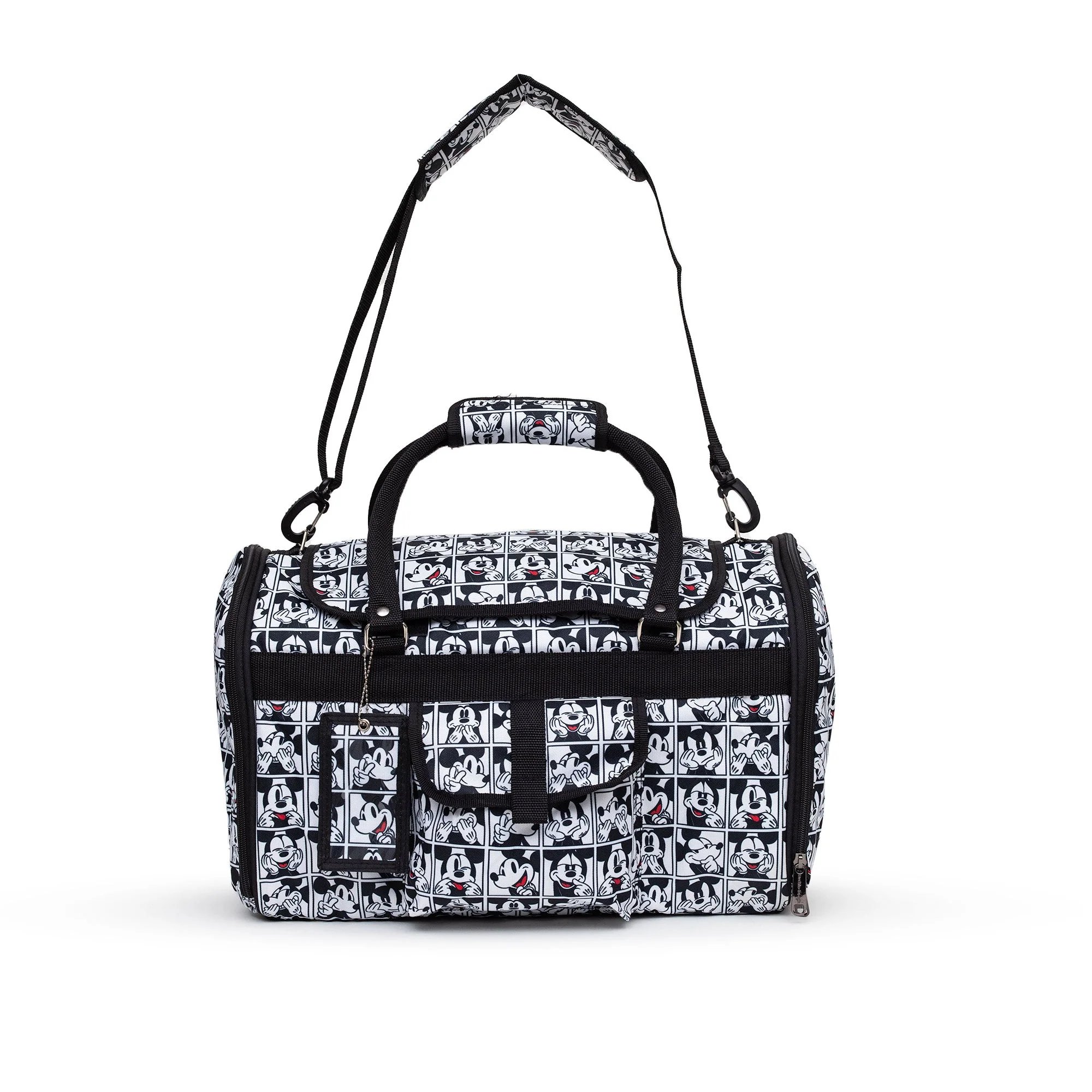 Pet Carrier - Mickey Mouse Expression Blocks White/Black/Red - Image 7