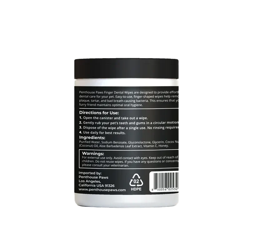 Pet Finger Dental Wipes (50 Count) - Image 2