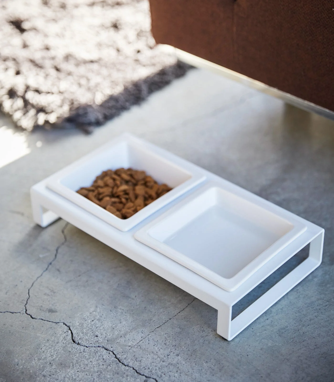 Pet Food Bowl - Steel + Ceramic - Image 2