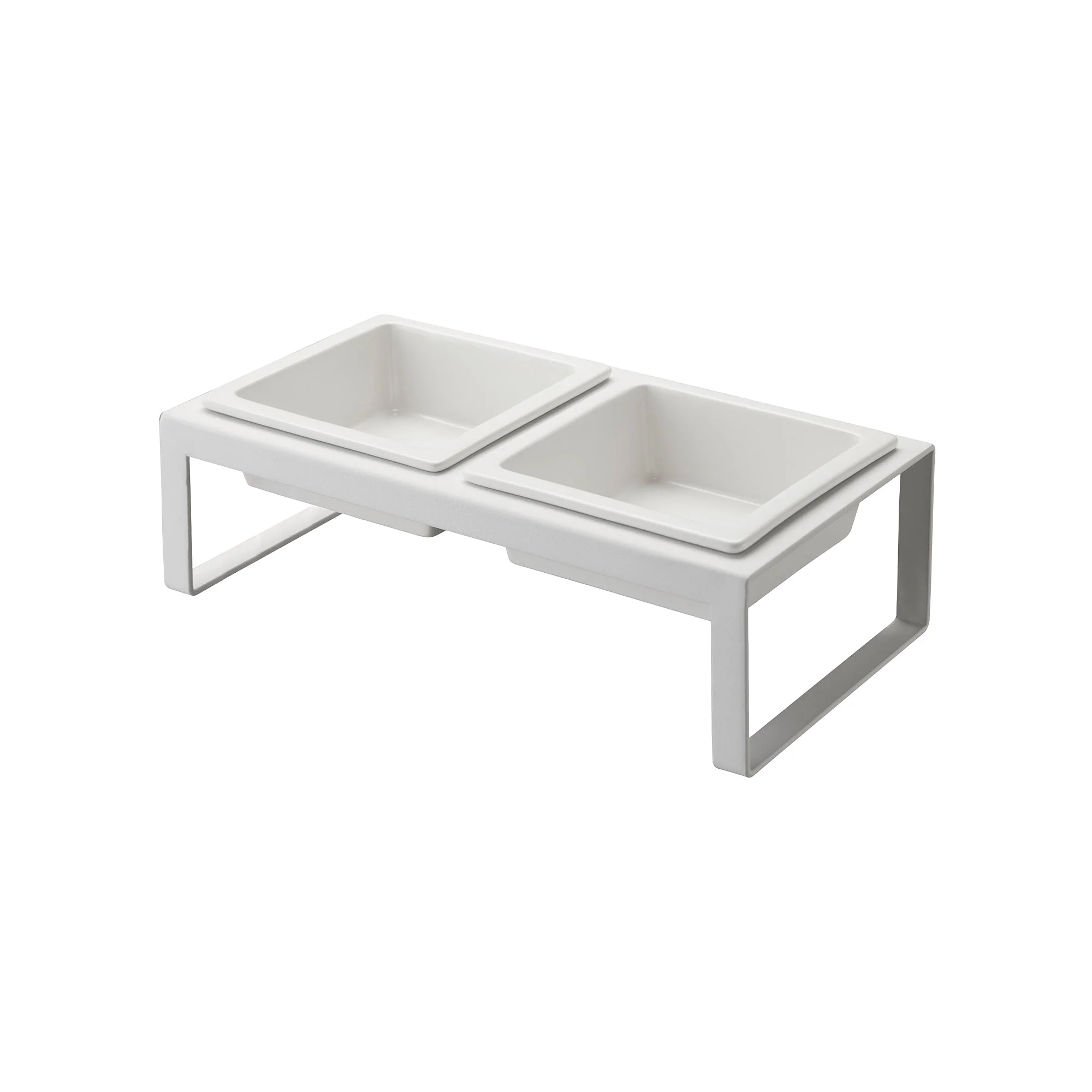 Pet Food Bowl - Tall - Steel + Ceramic - Image 4