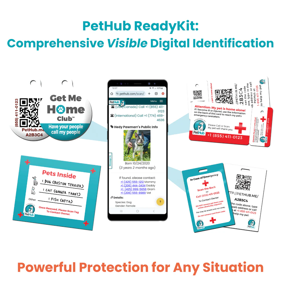PetHub QR Pet ID Comprehensive ReadyKit – Complete Emergency Kit - Image 3