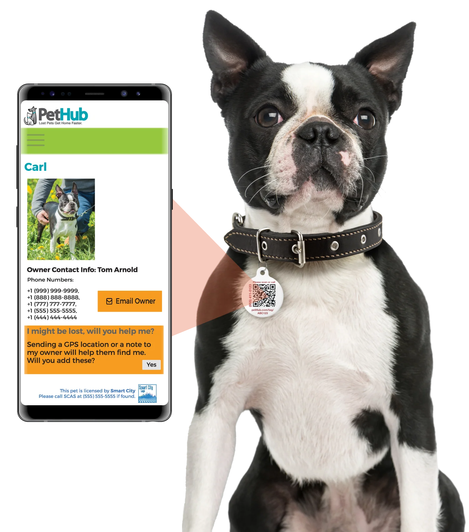 PetHub QR Pet ID Tag – Oh Crap I’m Lost - Image 2
