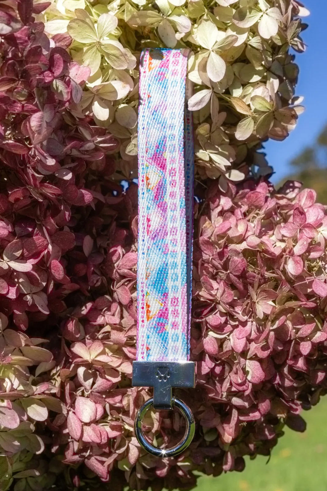 Pink and Blue Tribal Dog Bandana & Matching Keychain - Image 4