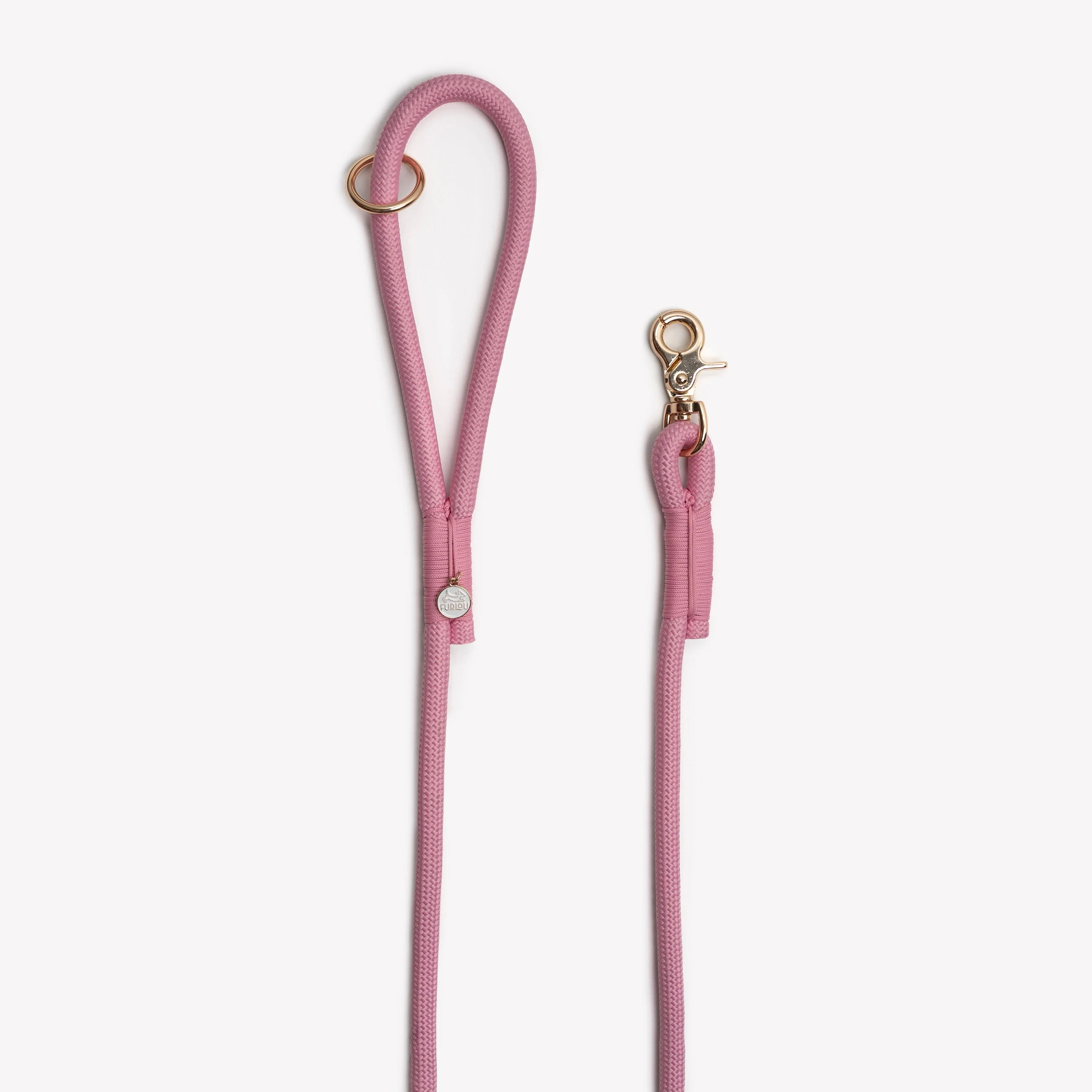 'Pink' - Braided Rope Leash - Image 2
