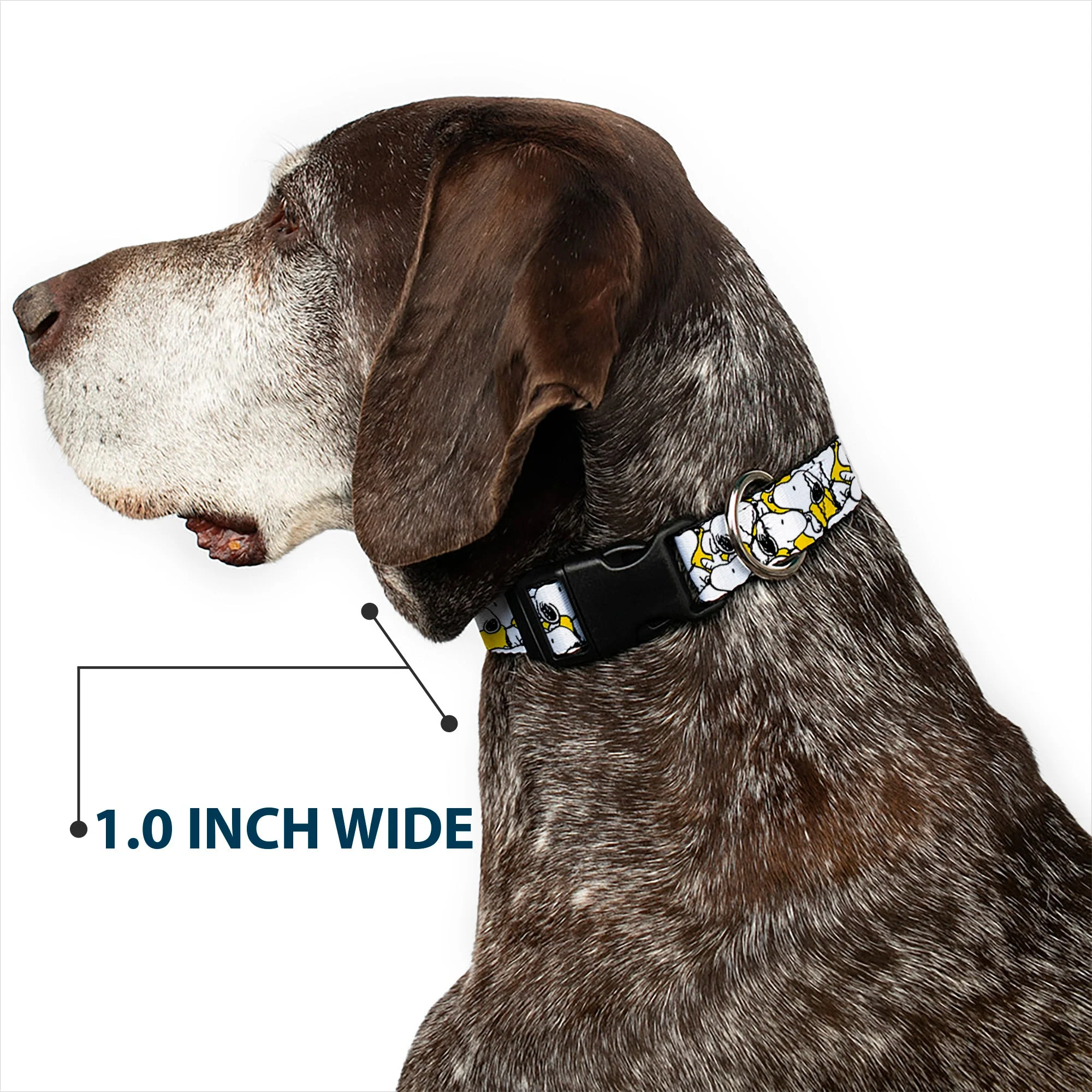 Plastic Clip Collar - Peanuts Snoopy Pose Stacked Yellow - Image 6